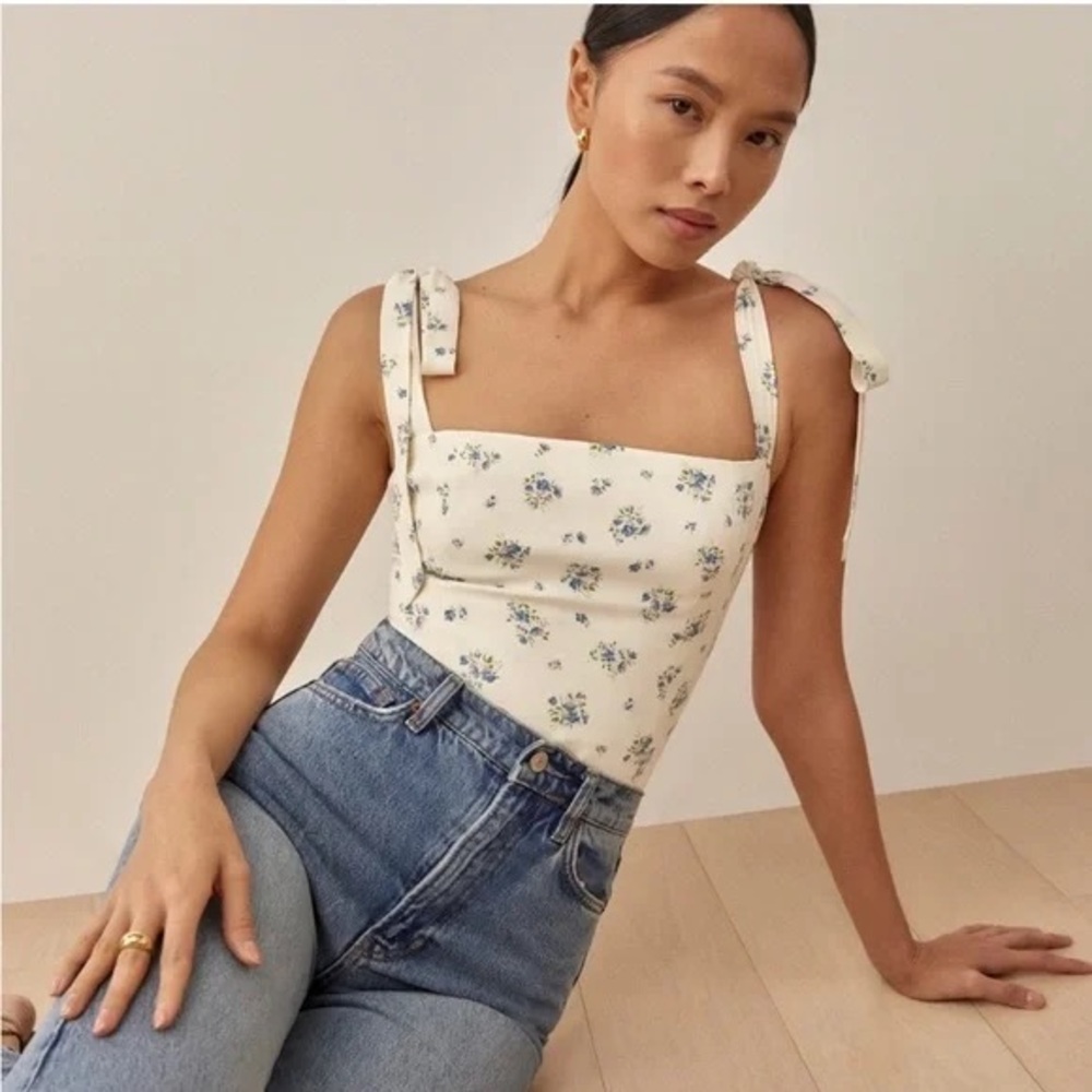 Reformation Ellora Top Blaire Floral Print